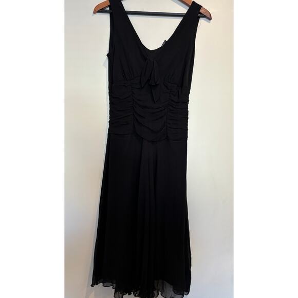 Vintage Y2K Silk Babydoll Dress by Jonathan Martin Size 6 Black Homecoming - Picture 6 of 6